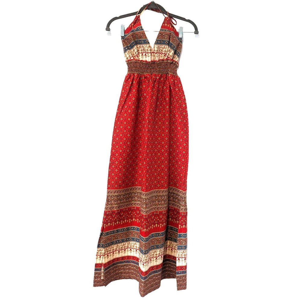 Vintage 1970's Rare Rags by Kressandra Hippie Festival Dress - Picture 1 of 11
